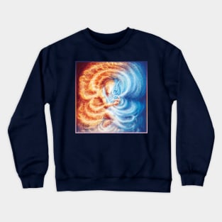 Fire and Ice (cropped, square format) Crewneck Sweatshirt